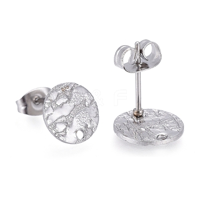Non-Tarnish 304 Stainless Steel Stud Earring Findings STAS-M228-T01-02P-1