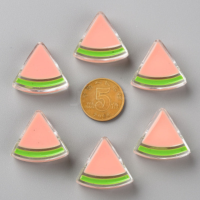 Transparent Enamel Acrylic Beads TACR-S155-001C-1