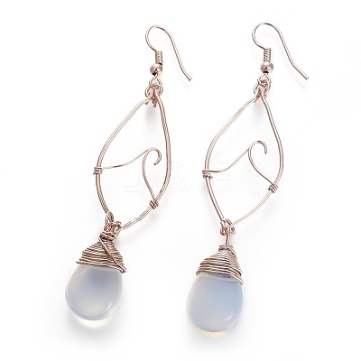 Opalite Dangle Earring EJEW-G254-A03-1