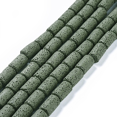 Natural Lava Rock Beads Strands G450-B09-1