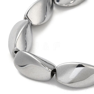 Electroplated Non-magnetic Synthetic Hematite Beads Strands G-P518-01B-1