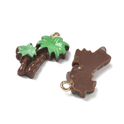 Opaque Resin Pendants RESI-G120-01E-1