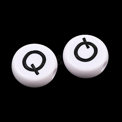 Opaque Acrylic European Beads AC-CBA3BDD-01Q-1