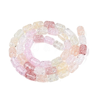 Transparent Crackle Glass Beads Strands GLAA-NH0001-04-A01-1