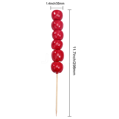 Mini Foam Simulation Sugar-coated Haws Model AJEW-WH0033-51-1