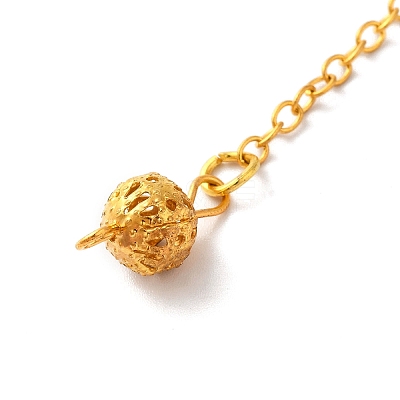 Rack Plating Brass Dowsing Pendulum Big Pendants KK-H444-01-1