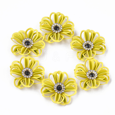 Spray Painted Eco-Friendly Iron Filigree Joiners Links X-IFIN-T009-02C-1