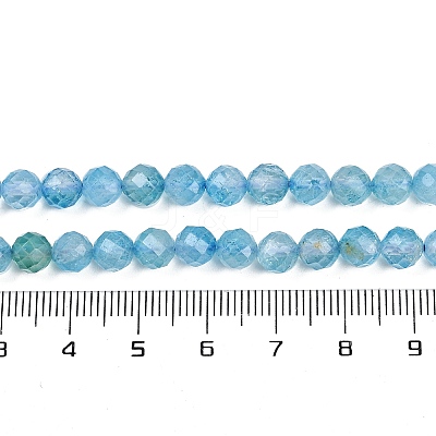 Natural Blue Topaz Beads Strands LS-G-F782-B07-05-1
