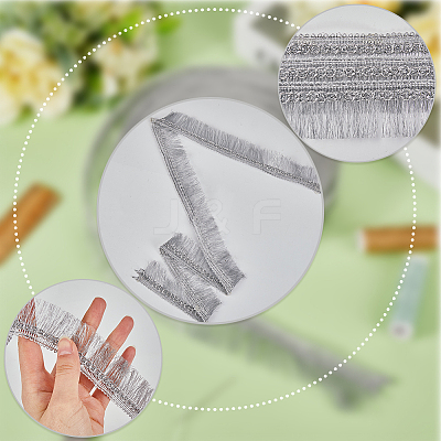 Polyester Tassel Lace Ribbons DIY-WH0530-69B-1
