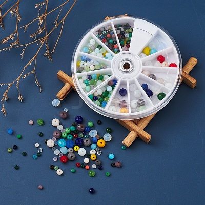 3 Style Faceted Glass Beads Strands GLAA-YW0001-27-1