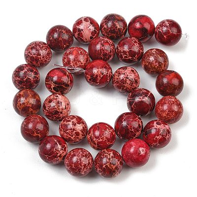 Dyed Natura Imperial Jasper Beads Strands GG-CBAF9E5-A01-14mm-D-1
