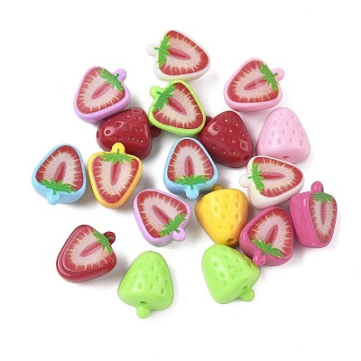 Opaque Acrylic Beads SACR-B008-01A-1