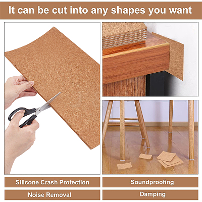 Self-Adhesive Cork Sheets DIY-WH0488-76A-1