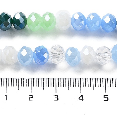 Glass Beads Strands EGLA-A034-M8mm-09-1