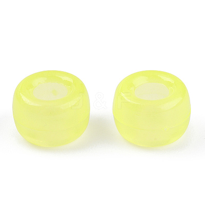 Transparent & Luminous Plastic Beads KY-T025-01-H08-1