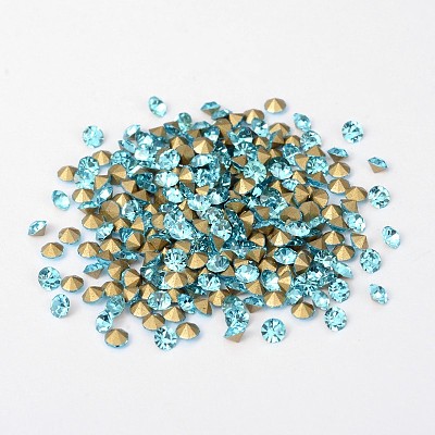 Back Plated Grade A Diamond Glass Pointed Rhinestone RGLA-SS18-004-1