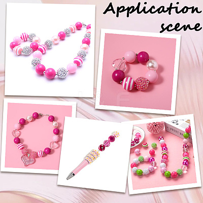 20Pcs 10 Styles Acrylic & Resin Beads Sets DIY-PA0001-02E-1