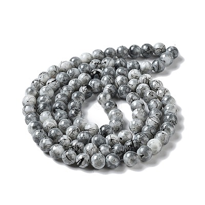 Drawbench & Baking Paint Glass Beads Strands GLAA-S176-01-1