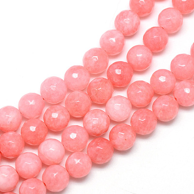 Natural White Jade Bead Strands X-G-R346-8mm-16-1