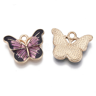 Alloy Enamel Pendants PALLOY-R119-05-1
