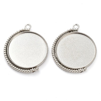 Zinc Alloy Pendant Cabochon Settings FIND-NH0001-13C-P-1