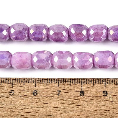 Anti-Tarnish Electroplate Glass Beads Strands EGLA-N027-03A-11-1