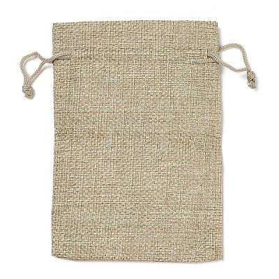 Christmas Printed Burlap Packing Pouches Drawstring Bags ABAG-Q053-02A-12-1