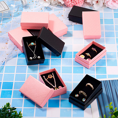 Rectangle Cardboard Paper Jewelry Box LS-CON-TAC0015-01A-1