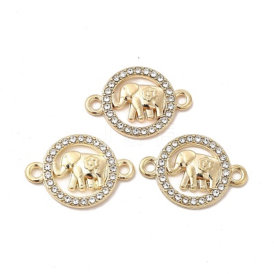 Alloy Crystal Rhinestone Connector Charms ALRI-M019-01G-1