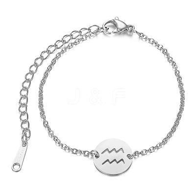 Tarnish Resistant 201 Stainless Steel Link Bracelets STAS-T040-JN009-11-1