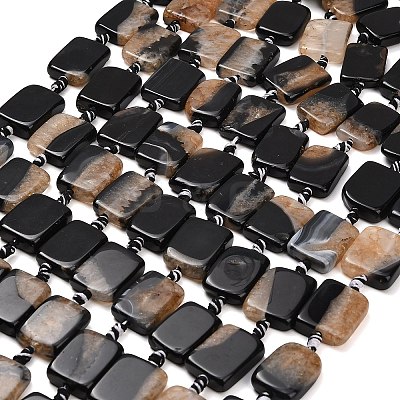 Natural Agate Beads Strands G-A321-A01-01A-1