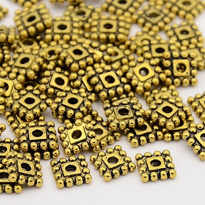 Tibetan Style Alloy Spacer Beads TIBEB-P002-02AG-NR-1