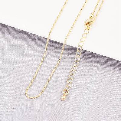 Brass Oval Link Chain Necklaces NJEW-D338-02G-1
