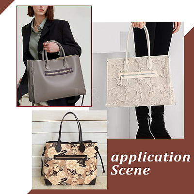 4Pcs 4 Colors Leather Frame for Bag Zipper Side Pocket Making DIY-WR0001-78-1