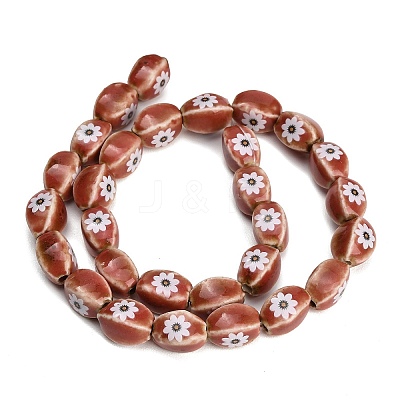Printed Handmade Porcelain Beads PR-CBAB520-17-1