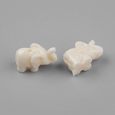 Elephant Resin Beads X-RESI-S046-07-1