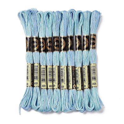 10 Skeins 6-Ply Polyester Embroidery Floss OCOR-K006-A11-1