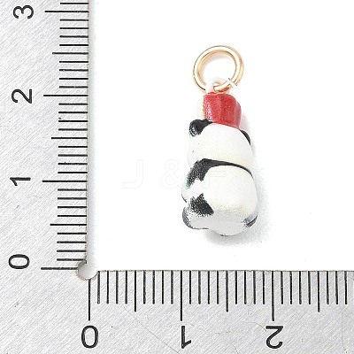 Brass Enamel Pendants KK-CBAE20A-01A-G-1