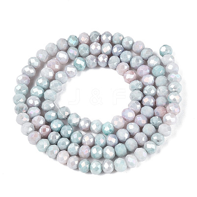Ombre Effect Dyed Glass Beads Strands LS-GLAA-C023-02-C24-1