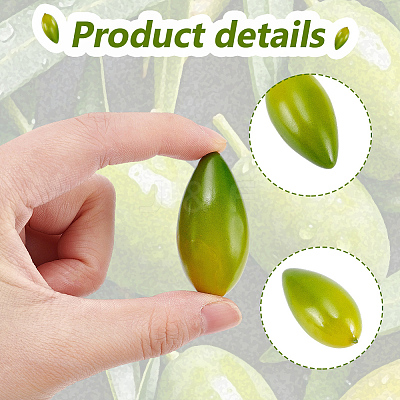 Foam Imitation Olive AJEW-GF0013-46-1