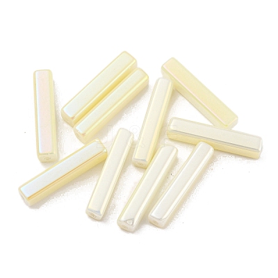 Electroplate Glass Beads GLAA-D024-01H-1