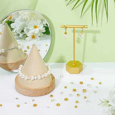 60Pcs 6 Styles Brass Beads KK-PH0010-98-1