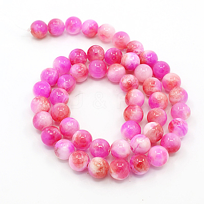 Natural Persian Jade Beads Strands G-D434-6mm-07-1