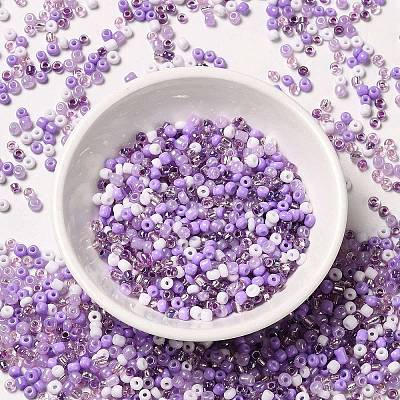 Opaque & Transparent Inside Colours Glass Seed Beads SEED-F004-01D-1