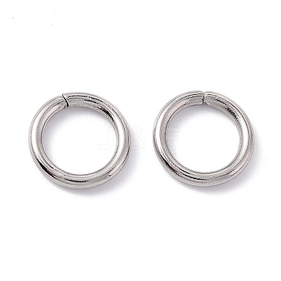 Non-Tarnish 304 Stainless Steel Open Jump Rings STAS-C040-01J-P-1