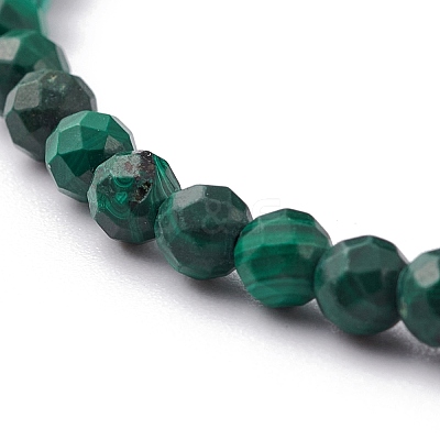 Natural Malachite Beaded Bracelets BJEW-JB06468-1