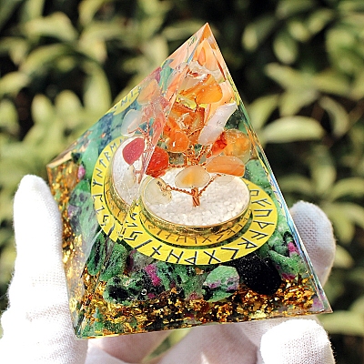 Orgonite Pyramid Resin Energy Generators PW-WG24475-01-1
