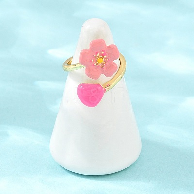 Brass Cuff Open Rings for Women KK-CBA17E5-03G-01-1