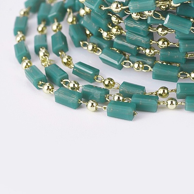 Handmade Glass Beaded Chains CHC-F008-B06-1