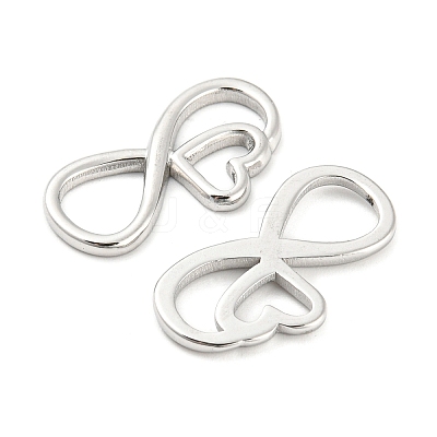 Tarnish Resistant 304 Stainless Steel Connector Charms STAS-I202-08P-1